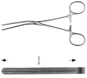 AE-FC310R, ATRAUMATA CLAMP JAW 50MM, STRAIGHT 170 mm, 6 3/4"