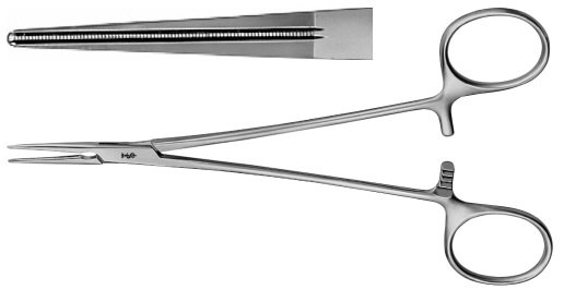 AE-FB442R, ATRAUMATA MOSQUITO CLAMP, STRAIGHT, 27 MM, 165 mm, 6 1/2"