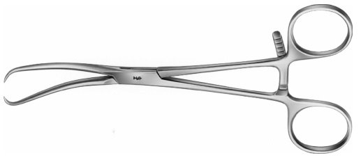 AE-FO116R, REILL, REPOSITION FORCEPS, CURVED TO SIDE, 170 mm, 6 3/4"