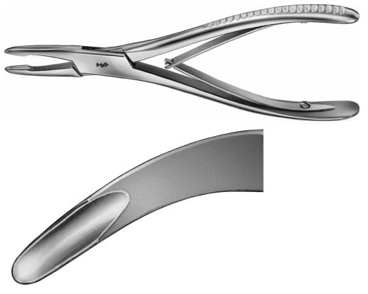 AE-FO432R, JANSEN, BONE RONGEUR, 175 mm, 7"