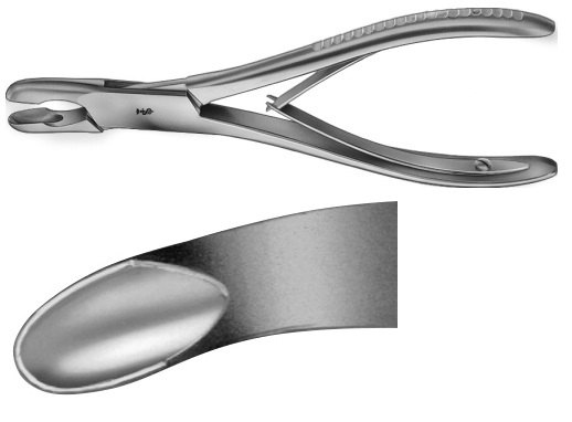 AE-FO461R, LUER, BONE RONGEUR, 175 mm, 7"