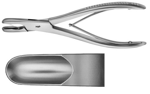 AE-FO462R, LUER, BONE RONGEUR, 180 mm, 7"