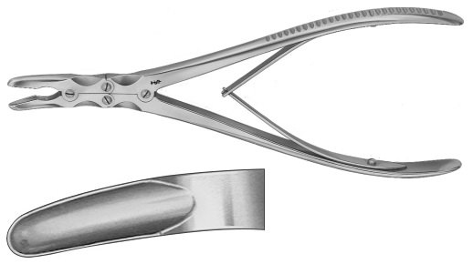 AE-FO521R, RÖTTGEN- RUSKIN, BONE RONGEUR, 240 mm, 9 1/2"