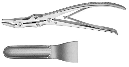 AE-FO526R, LEKSELL, RONGEUR, MOUTH 5X16MM 245 mm, 9 3/4"