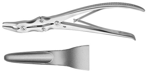 AE-FO527R, LEKSELL, RONGEUR, MOUTH 3X16MM 245 mm, 9 3/4