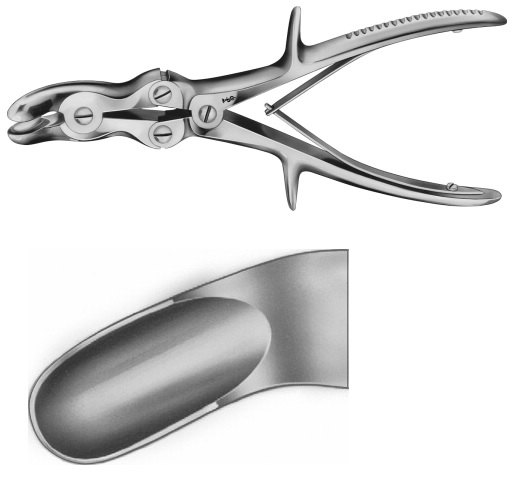 AE-FO551R, LUER- STILLE, BONE RONGEUR, 225 mm, 9"