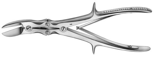 AE-FO645R, LISTON, BONE CUTTING FORCEPS, CURVED, 240 mm, 9 1/2"