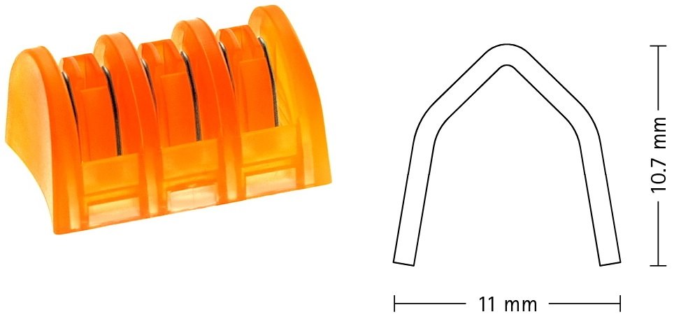 AE-PL561T, LIGATURE CLIP, LARGE, 20 MAG. = 120 PIECES