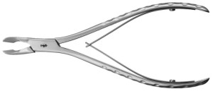 AE-DX501R, BONE CUTTING FORCEPS, ERGOPLANT BONE CUTTING FORCEPS, CURVED, 150 mm, 6"