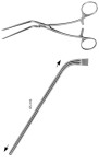 AE-FB466R, DE BAKEY, ATRAUMATA VASCULAR CLAMP, ANGLED 60°, 65 MM, 180 mm, 7"