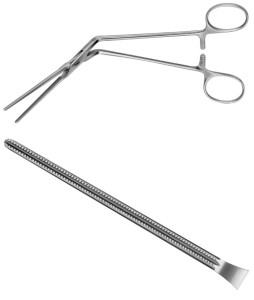 AE-FB470R, DE BAKEY, ATRAUMATA VASCULAR CLAMP, ILIAC CLAMP, ANGLED 60°, 65 MM, 200 mm, 8"