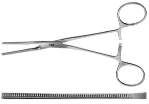 AE-FB711R, COOLEY, ATRAUMATA VASCULAR CLAMP, ANGLED, 41 MM