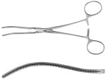 AE-FB715R, COOLEY, ATRAUMATA VASCULAR CLAMP, 63 MM, 180 mm, 7"