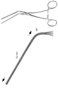 AE-FB755R, COOLEY, ATRAUMATA VASCULAR CLAMP, ANGLED 60°, 52 MM 170 mm, 6 3/4"