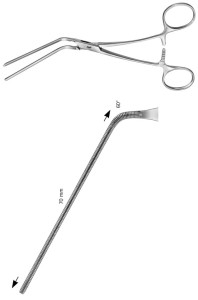 AE-FB756R, COOLEY, ATRAUMATA VASCULAR CLAMP, ANGLED 60°, 70 MM 185 mm, 7 1/4"