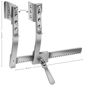 AE-FB805R, FINOCHIETTO- BURFORD, RIB SPREADER, WITH 2 PAIRS OF BLADES FB806R / FB807R