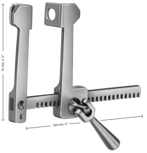 AE-FC040A, FINOCHIETTO, RIB SPREADER, ALUMINUM, BLADES 12X15MM