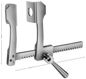 AE-FC043A, FINOCHIETTO, RIB SPREADER, ALUMINUM, BLADES 42X61MM