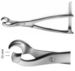 AE-FO160R, LAMBOTTE, BONE HOLDING FORCEPS, MOVABLE JAW, SMALL, 10 MM, 220 mm, 8 3/4"