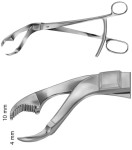 AE-FO181R, VERBRUGGE BONE HOLDING FORCEPS, with lip joint, 255 mm, 10