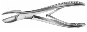 AE-FO636R, LISTON, BONE CUTTING FORCEPS, CURVED, 220 mm, 8 3/4"