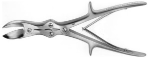 AE-FO647R, LISTON, BONE CUTTING FORCEPS, CURVED, 280 mm, 11"
