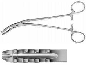 AE-FO810R, BIRCHER-GANSKE, MENISCUS FORCEPS, CURVED, 200 mm, 8"