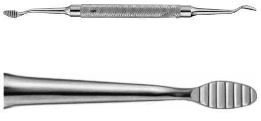 AE-DO771R, MILLER, BONE RASP, 180 mm, 7"