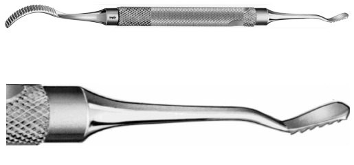 AE-DO773R, MILLER, BONE RASP, 180 mm, 7"