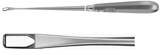 AE-FK854R, CASPAR, CURETTE, 4MM, TOOTHED, 250 mm, 10"
