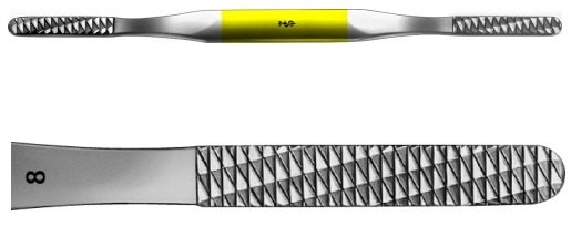 AE-OL427R, DUROGRIP-RASP SIZE 7+ 8, 36/44 TEETH, 205 mm, 8"