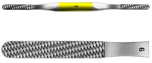 AE-OL429R, DUROGRIP-RASP, SIZE 9+10, 52/62 TEETH, 205 mm, 8"