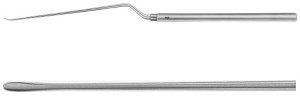 AE-FD344R, MICRO DISSECTOR, DOWNWARDS CURVED, BLUNT, 230 mm, 9
