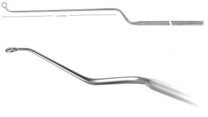 AE-FF616R, NICOLA, CURETTES, MALLEABLE, CUTTING TO THE RIGHT, DIAM 6,5 MM 260 mm, 10 1/4"