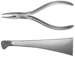 AE-DP390R, HOW, WIRE FIXATION FORCEPS, STRAIGHT, LIMB PROJECTING ON ONE SIDE, FOR MULTIBAND TECHNIQUE, 145 mm, 5 3/4"