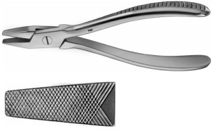 AE-LX170R, FLAT NOSED PLIERS, WITH SERRATED JAWS, 170 mm, 6 3/4"