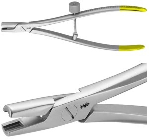 AE-LX179R, REMOVABLE FORCEPS FOR BROKEN SCREWS, FLAT TIP, 190 mm, 7 1/2"