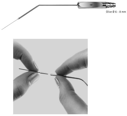 AE-OG960R, WULLSTEIN, SUCTION CANNULA SET, CONSISTING OF OG961R-OG964R, 6 - 8 mm DIAMETER, SET, CONSISTING OF OG961R - OG964R