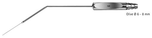 AE-OG964R, WULLSTEIN, MICRO SUCTION CANNULA 0,8MM, CONNECTION FOR SUCTION HOSE 6-10MM, 0,8 MM DIAMETER, OLIVE 6 - 8 MM DIAMETER