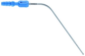 AE-GF480R, RAABE, MICRO SUCTION TUBE, BLUE HANDLE, 2,0 MM TIP SIZE, 185 mm, 7 1/4