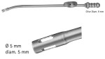 AE-GF947R, DE BAKEY, SUCTION CANNULA, with finger cut-off and stylet, 160 mm, 6 1/4