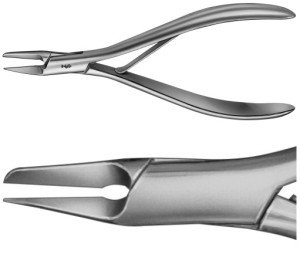 AE-HF266R, NAIL SPLITTING FORCEPS FOR INGROWN NAILS, 130 mm, 5 1/8"