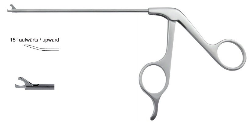 EC-370-2071P, Hook scissors, Ø 2.7mm, 15° upward