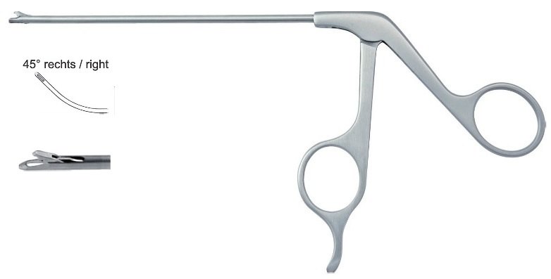 EC-370-2133P, Hook punch, Ø 3.5mm, with scoop 5.0 x 1.6mm, 45° right