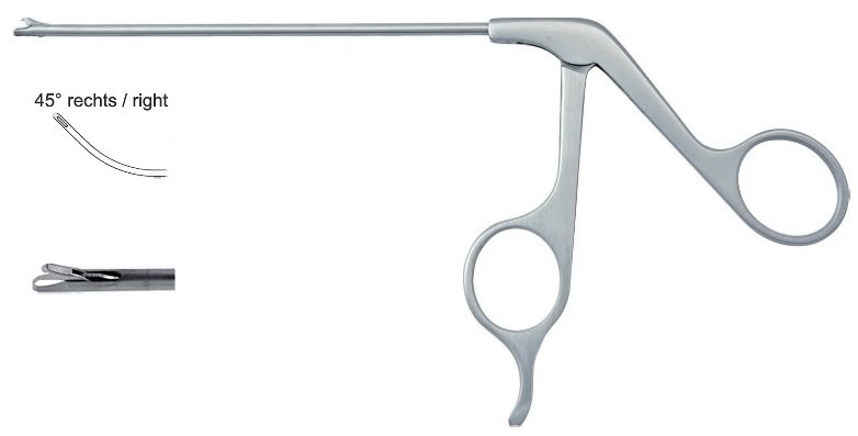 EC-370-2233P, Hook punch, Ø 3.5mm, blunt 5.0 x 1.6mm, 45° right