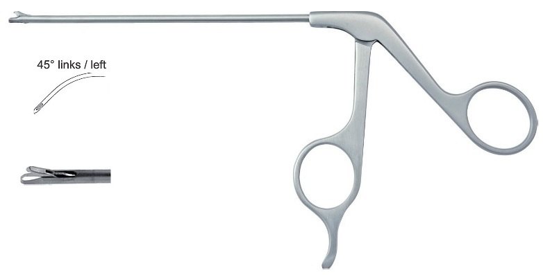 EC-370-2241P, Hook punch, Ø 2.7mm, blunt 5.0 x 1.6mm, 45° left