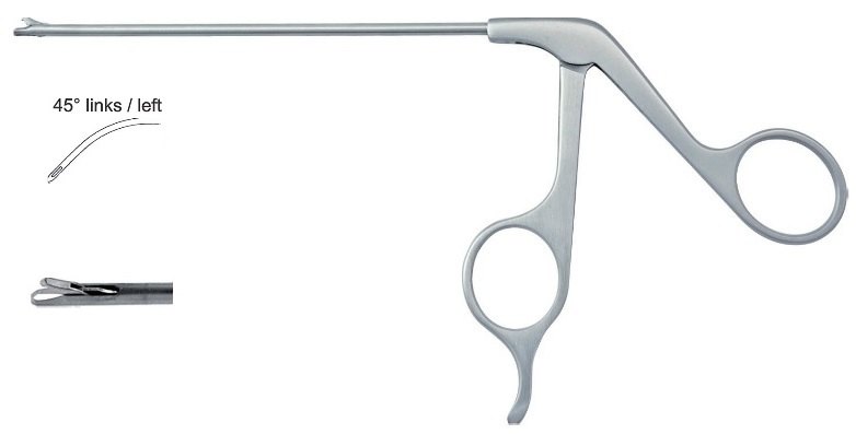 EC-370-2243PU, Hook punch, Ø 3.5mm, 15° up milled 5.0 x 1.6mm, 45° left