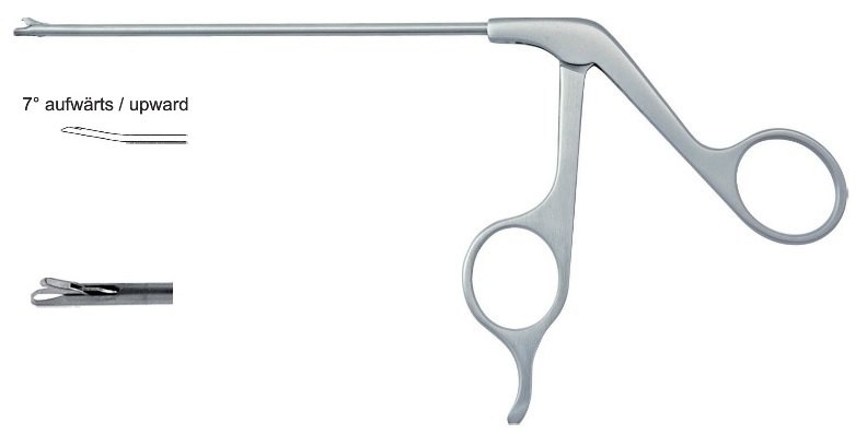 EC-370-2253PU, Hook punch, Ø 3.5mm, 15° up milled 5.0 x 1.6mm, 7° upward