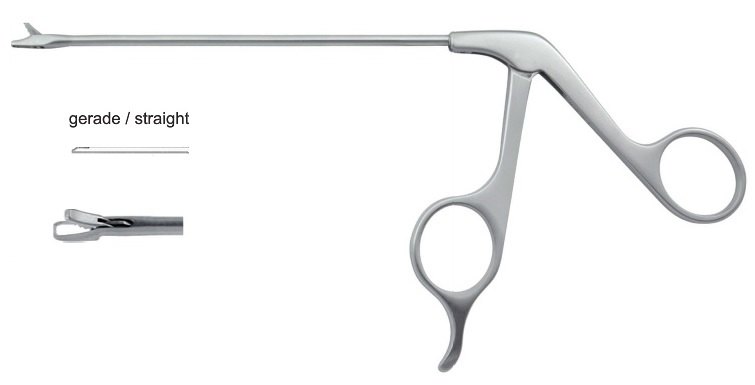 EC-370-2302S, Wide jaw Punch, small 5.0 x 2.5mm, Ø 3.5mm, straight