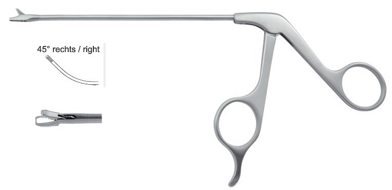 EC-370-2333SU, WIDE JAW PUNCH 15° up milled, small 5.0 x 2.5 mm, Ø 3.5mm, 45° right